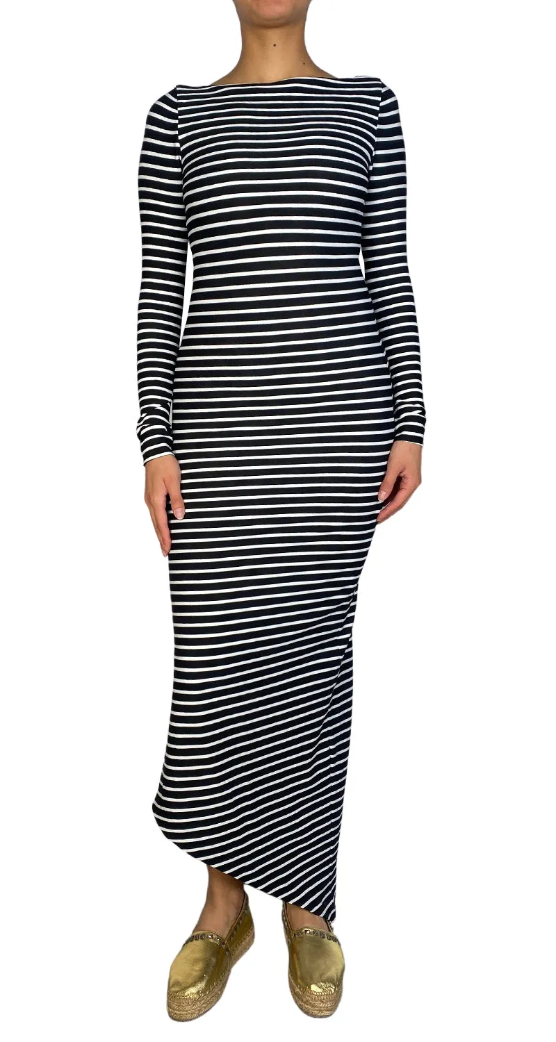 NICOLETTA VALENTINA Vestido Rayas Asimétrico