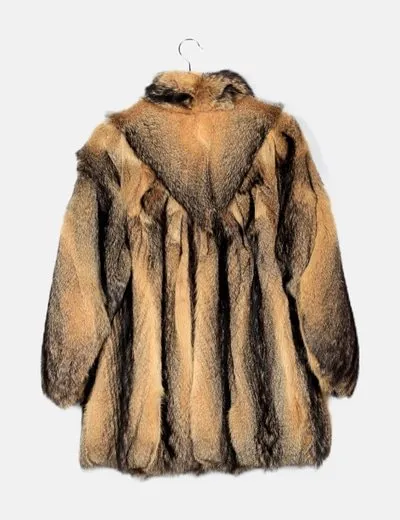 NoName Chaquetón de pelo jaspeado