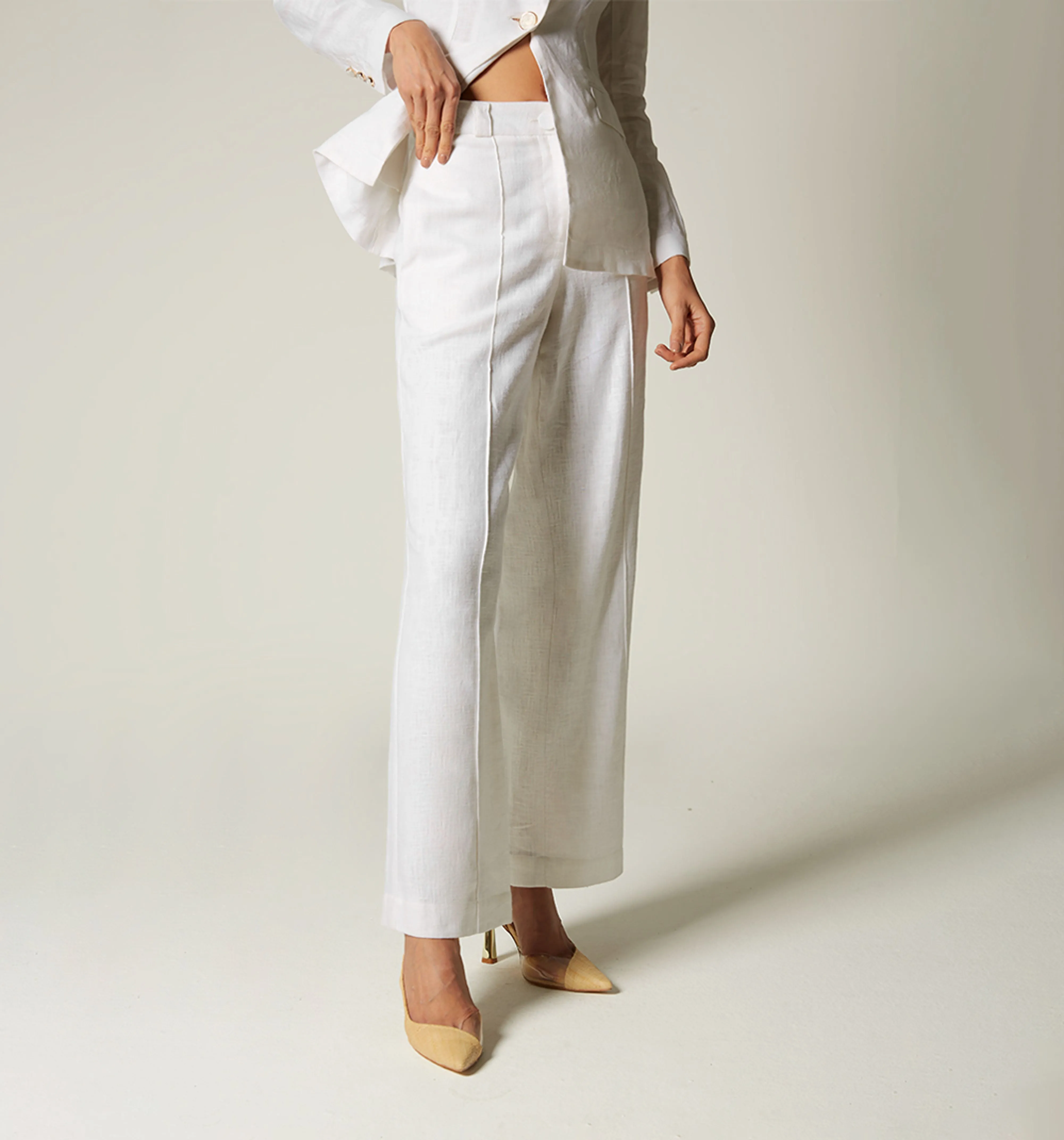 Pantalon tiro alto  cadena artesanal en