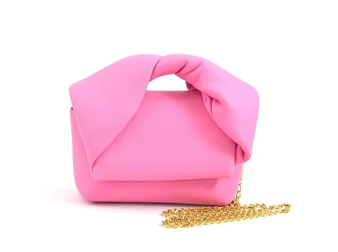 Pochette de cuero rosa JW Anderson 