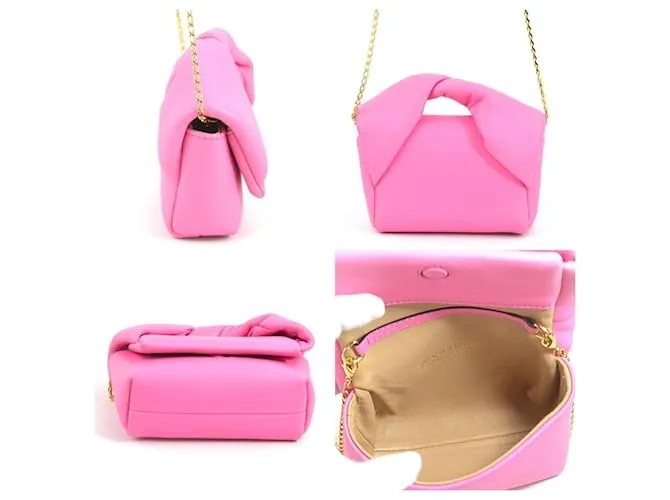 Pochette de cuero rosa JW Anderson 