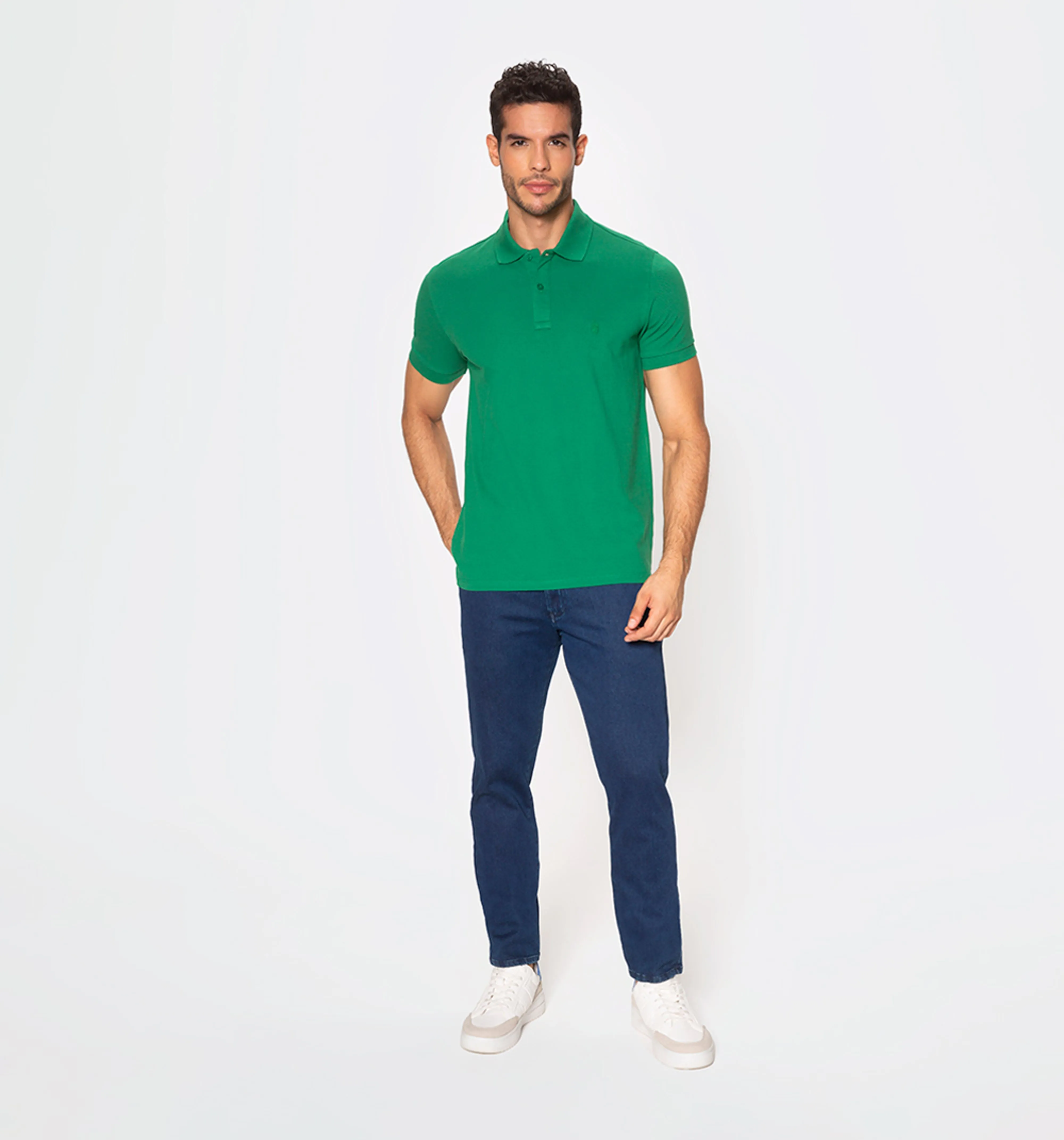 Polo básica slim fit
