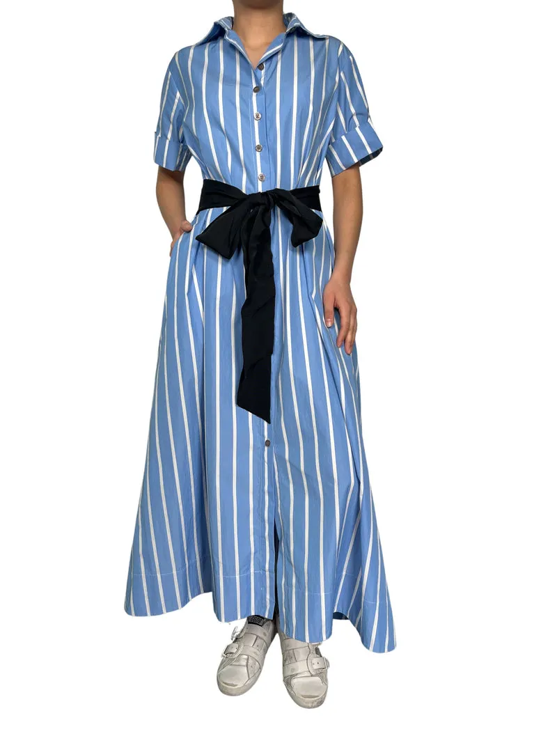 QÜINA Vestido Camisero Rayas