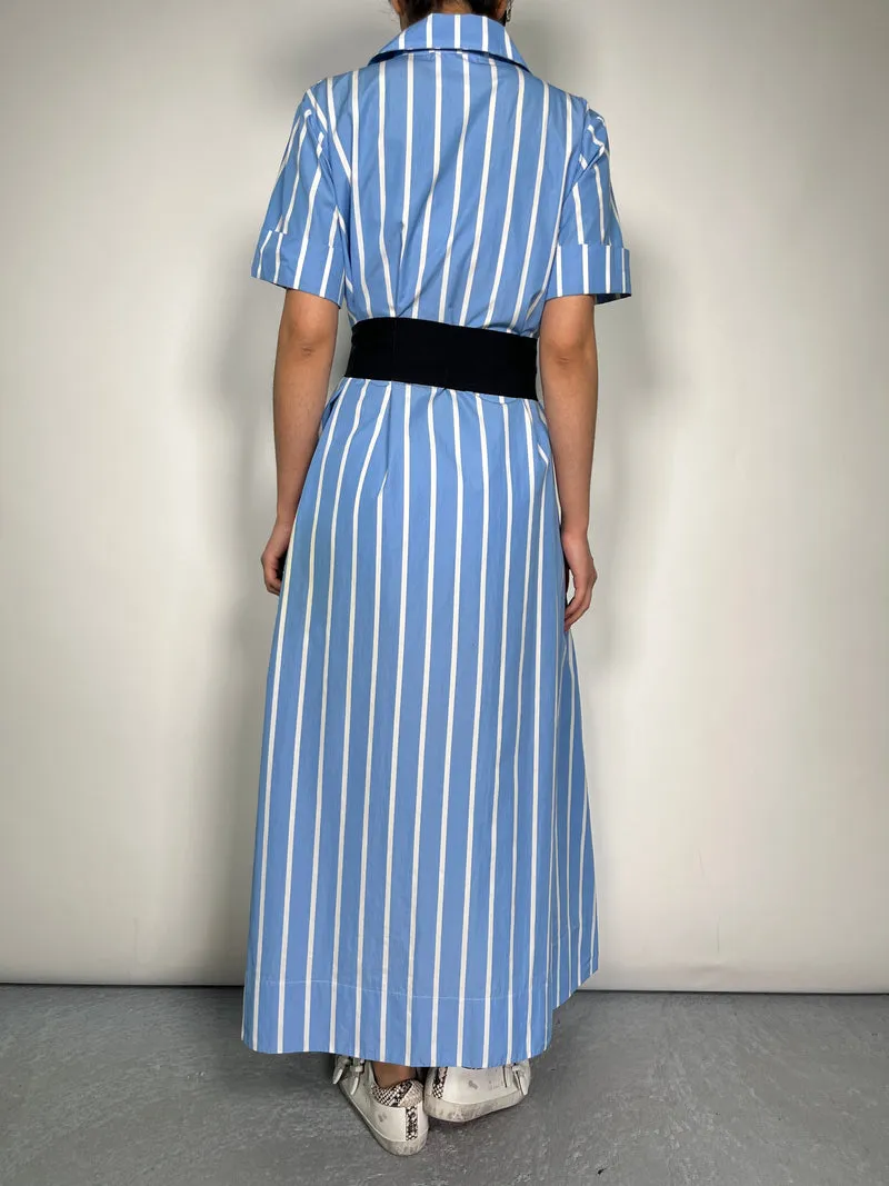 QÜINA Vestido Camisero Rayas