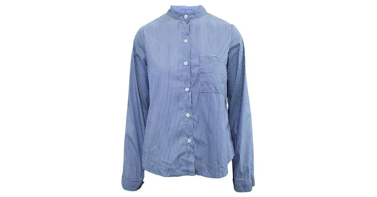 Reformation camisa de rayas moradas Púrpura 