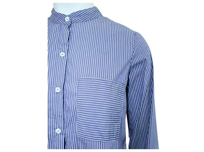 Reformation camisa de rayas moradas Púrpura 