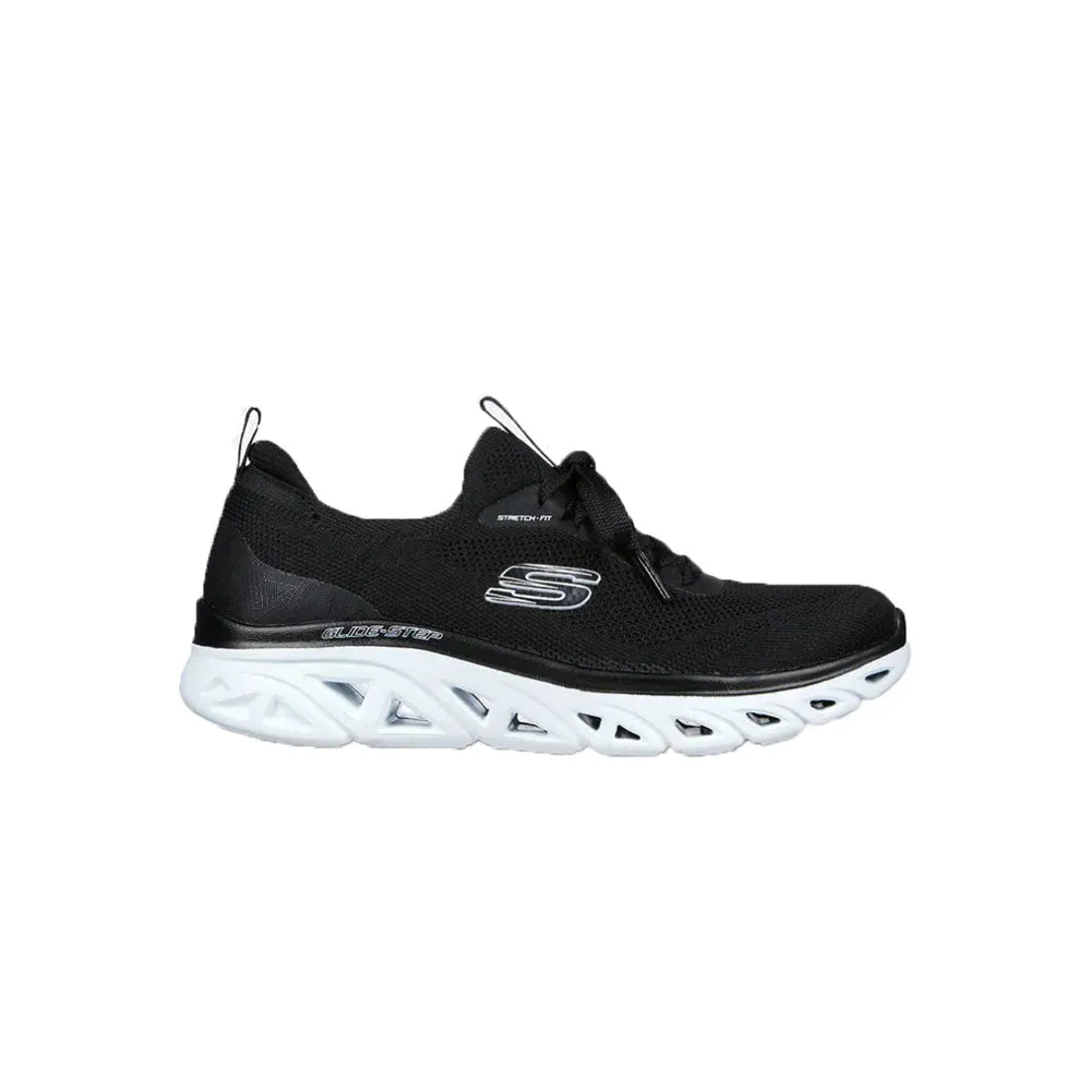 TENIS MUJER SKECHERS GLIDE STEP  SPORT  NEGRO