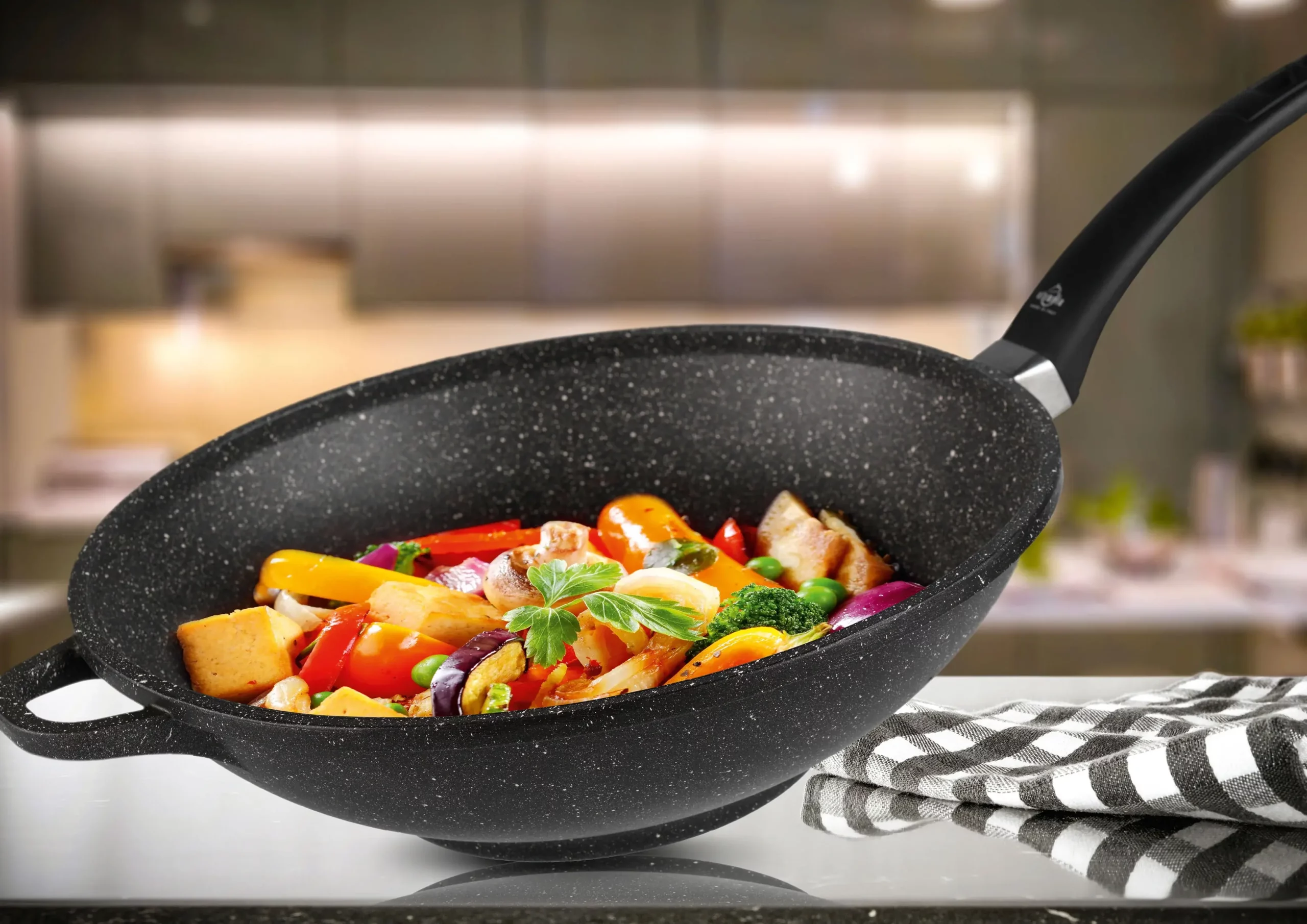 Wok de aluminio línea Hard Cook 32cm
